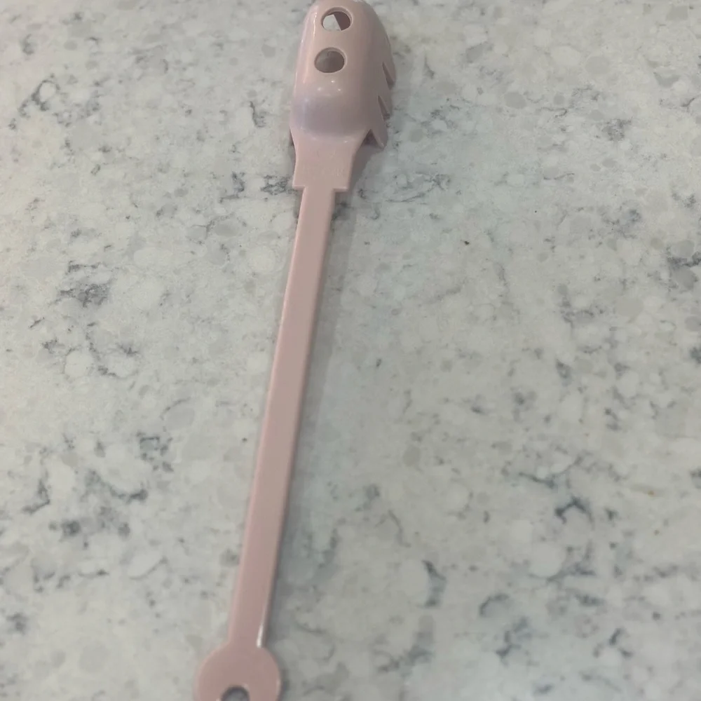 Vintage Pink Pasta Server Fork Kitchen Utensil